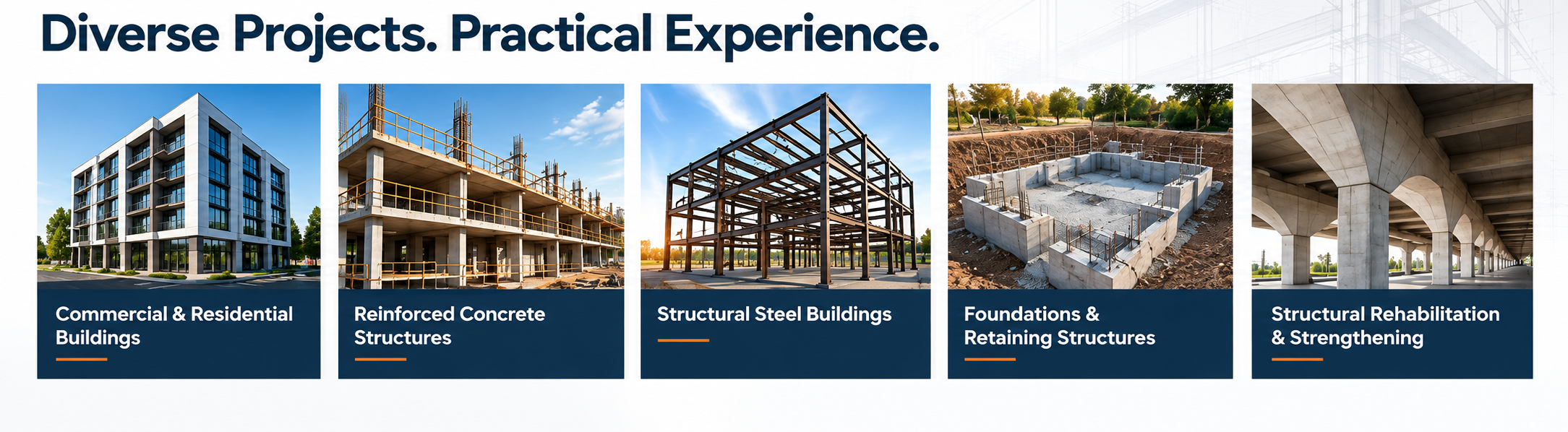 Diverse Structural Engineering Projects showcasing Belle Grove's range of work